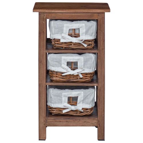 Странична маса Кафяво Масивна махагонова дървесина