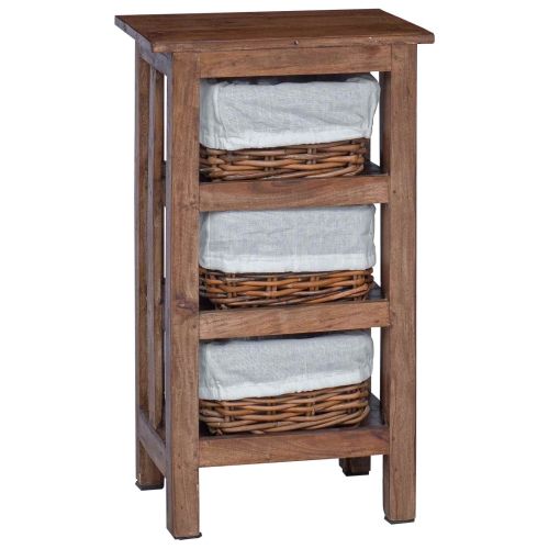 Странична маса Кафяво Масивна махагонова дървесина