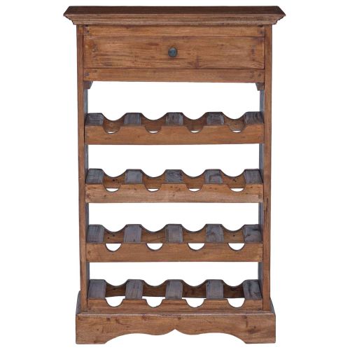 Винен рафт Масивно махагоново дърво