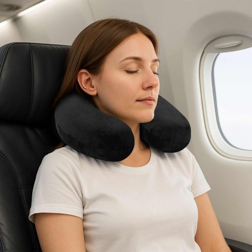 Възглавница с възглавница Черно 27 x 27 x 8 см Кадифе