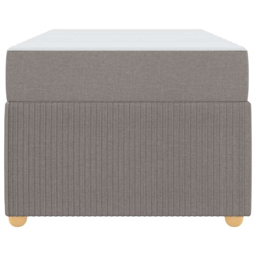 Рамка за легло с матрак Таупе 100 x 200 cm текстил