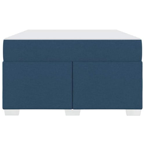 Рамка за легло с матрак Синьо 120 x 200 cm текстил