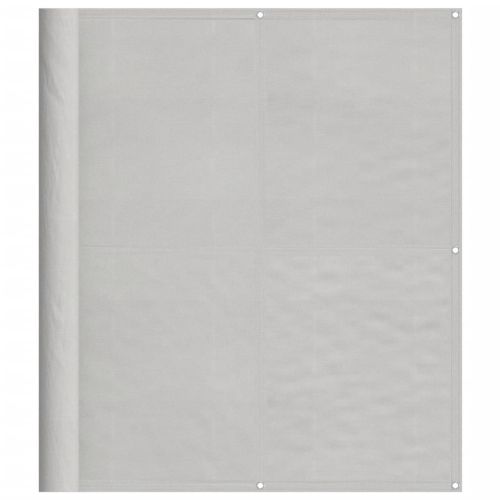 Балконски параван светлосив 120x1000 см 100% полиестер оксфорд