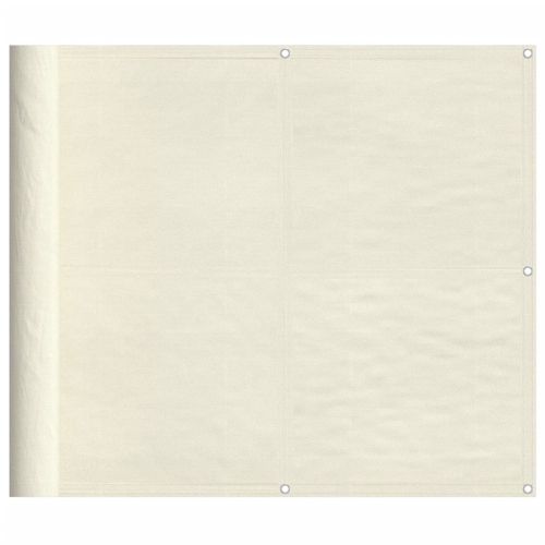 Балконски параван кремав 90x800 см 100% полиестер оксфорд