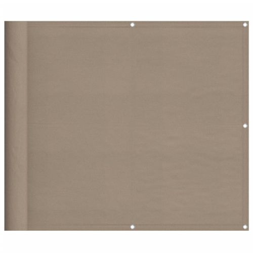 Балконски параван таупе 90x700 см 100% полиестер оксфорд