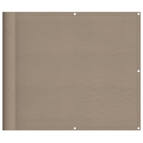 Балконски параван таупе 90x1000 см 100% полиестер оксфорд