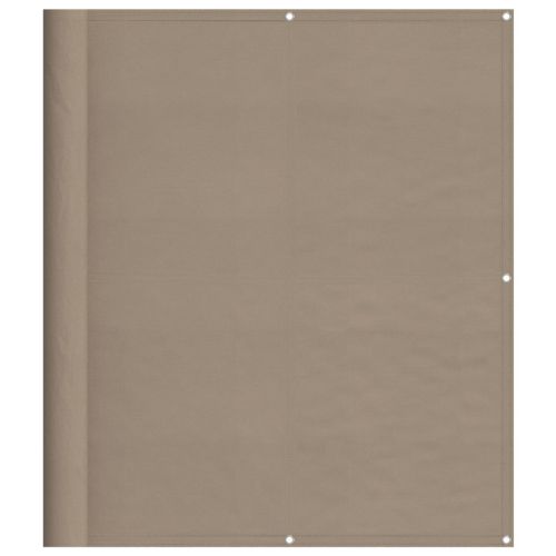 Балконски параван таупе 120x1000 см 100% полиестер оксфорд