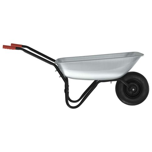 Количка Сребрист и Черен 133 x 62,5 x 58 см Стомана