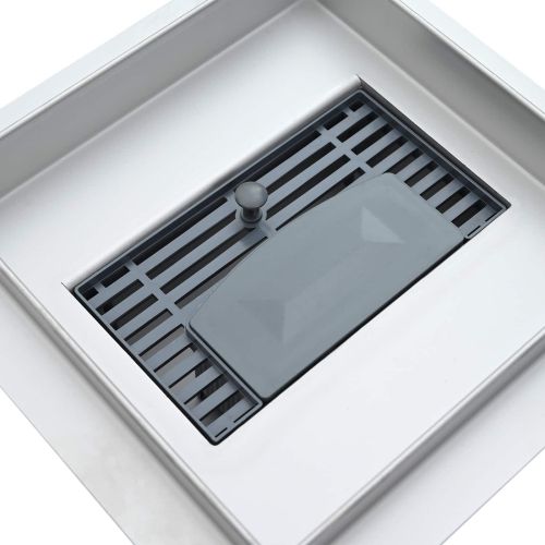 Дренаж за душ с точки Сребрист 20 x 20 cm