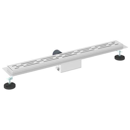 Душов дренаж с линия на дизайна Сребрист 80 cm