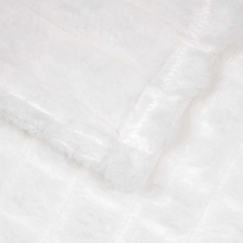Одеяло Бяло 200 x 150 cm Мека вълна