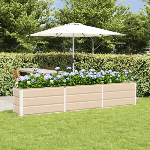 Кашпа Слонова кост 240 x 40 x 45 cm Стомана