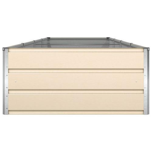 Кашпа Слонова кост 195 x 100 x 45 см Галванизирана стомана