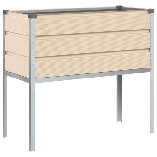 Кашпа Слонова кост 100 x 45 x 90 см Галванизирана стомана