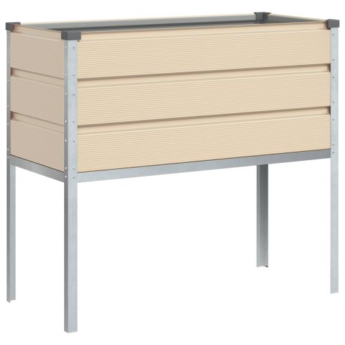 Кашпа Слонова кост 100 x 45 x 90 см Галванизирана стомана