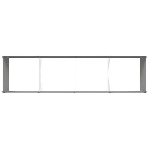 Кашпа Светлосиво 195 x 100 x 45 см Галванизирана стомана