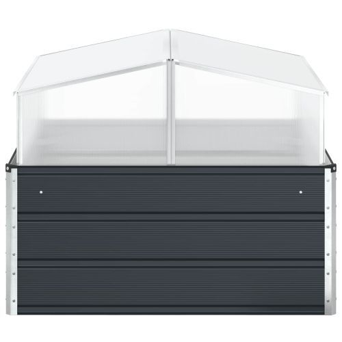 Кашпа Антрацит 100 x 100 x 77 cm Галванизирана стомана