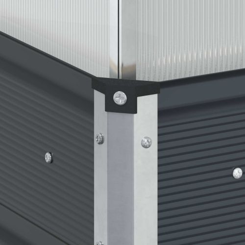 Кашпа Антрацит 100 x 100 x 77 cm Галванизирана стомана