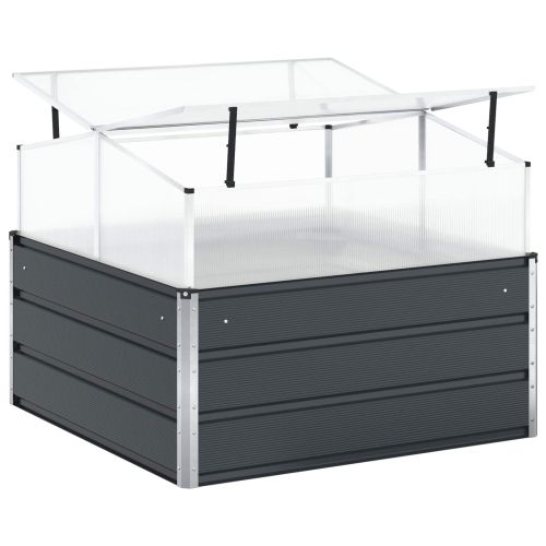 Кашпа Антрацит 100 x 100 x 77 cm Галванизирана стомана