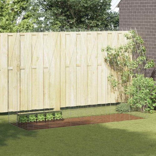 Клетка за заек Сребрист 300 x 100 x 210 см