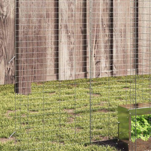 Клетка за заек Сребрист 400 x 100 x 210 см