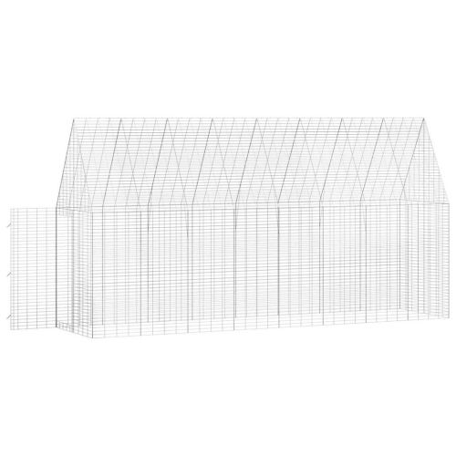 Клетка за заек Сребрист 400 x 100 x 210 см