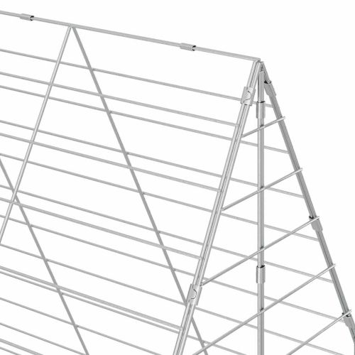 Клетка за заек Сребрист 400 x 100 x 210 см