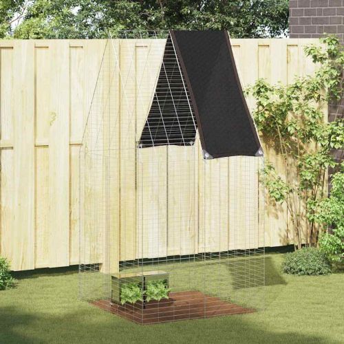 Клетка за заек Сребрист 100 x 100 x 210 см