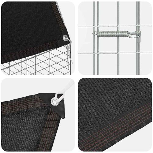 Клетка за заек Сребрист 200 x 100 x 210 см