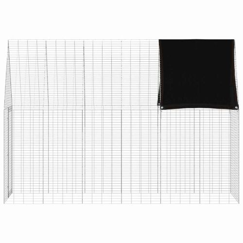 Клетка за заек Сребрист 300 x 100 x 210 см