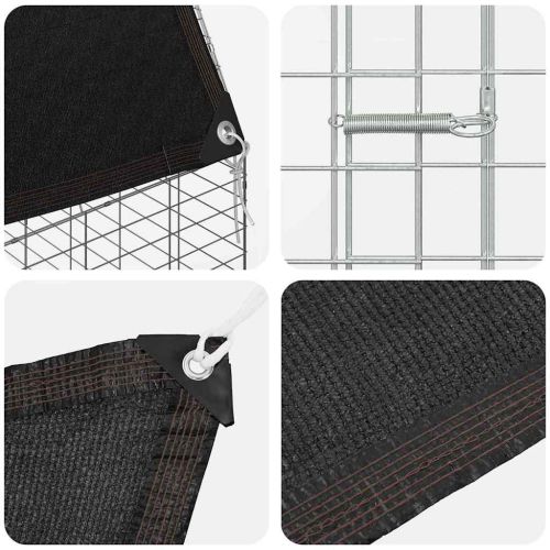 Клетка за заек Сребрист 300 x 100 x 210 см