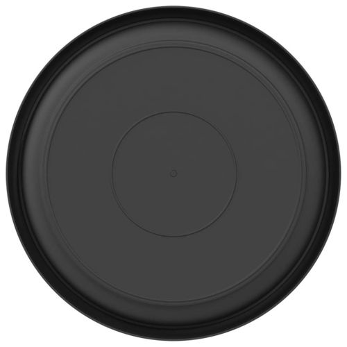 Кръгъл поднос за цветя 24 pcs Черно Ø 14 x 2 см Пластмаса