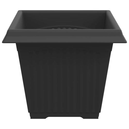 Квадратна цветна саксия 24 pcs Черно 43 x 43 x 33.5 см