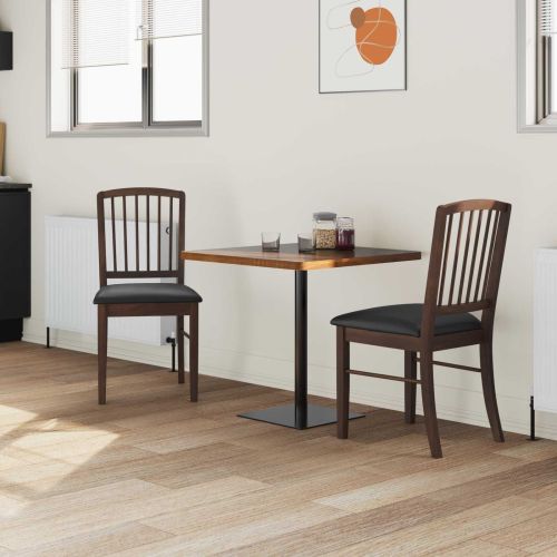 Обедени столове 2 pcs Светло кафяво 50 x 52,5 x 91 см