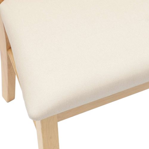 Обедени столове 2 pcs Естествен 50 x 52,5 x 91 см