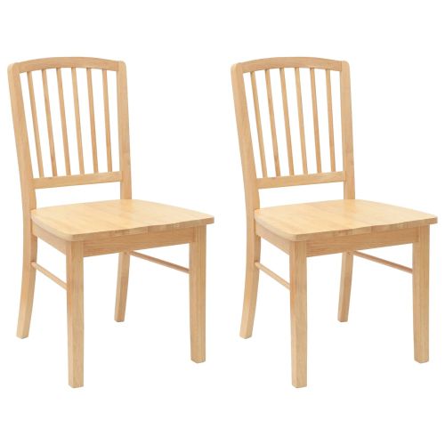 Обедени столове 2 pcs Естествен 50 x 52,5 x 91 см