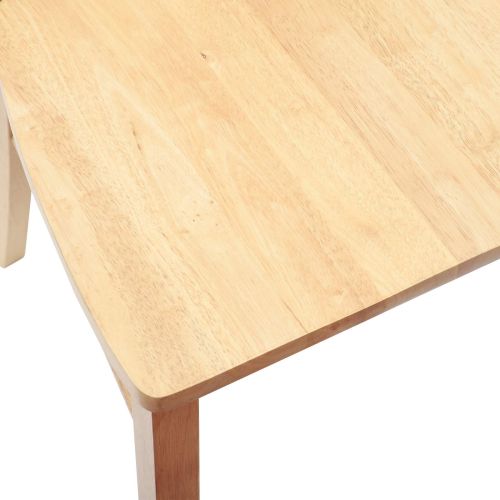 Обедени столове 2 pcs Естествен 50 x 52,5 x 91 см