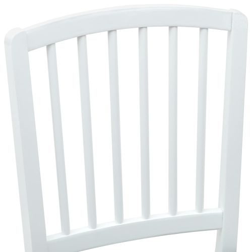Обедени столове 2 pcs Бяло 50 x 52,5 x 91 см