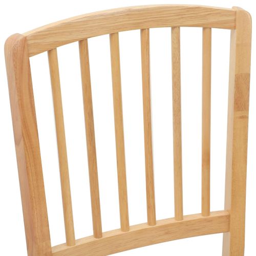 Обедени столове 2 pcs Естествен 50 x 52,5 x 91 см