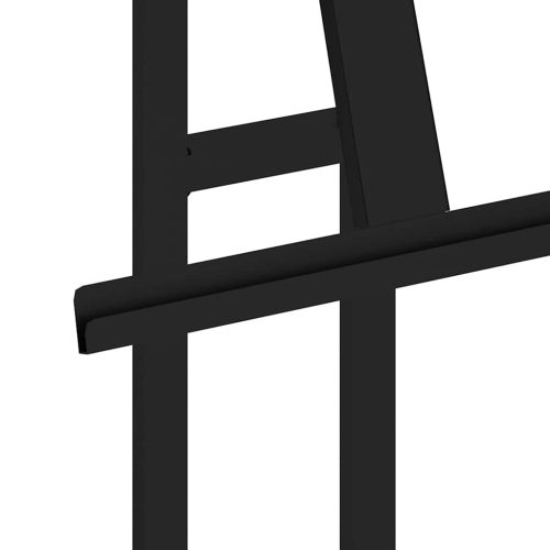 Стендове за търговски прояви Черно 26,5 x 26,5 x 150 см Стомана