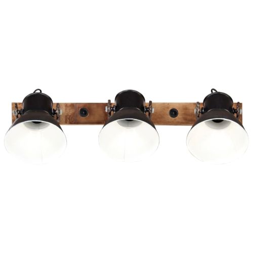 Индустриална стенна лампа черна 65x25 см E27