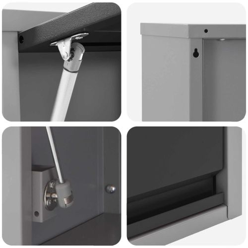 Работен кабинет с чекмедже 10 pcs Червено 200 x 55 x 200 см