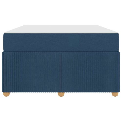 Рамка за легло с матрак Синьо 120 x 200 cm текстил