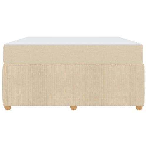 Рамка за легло с матрак Крем 160 x 200 cm текстил