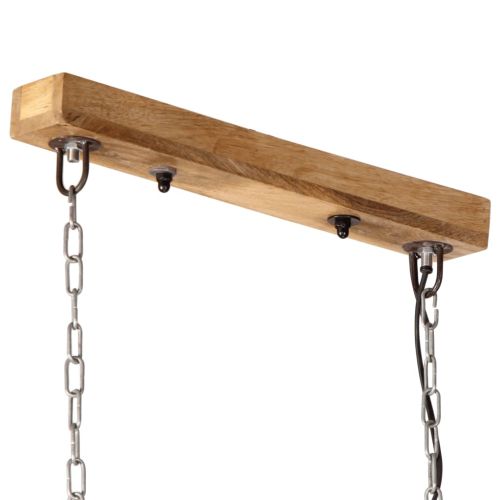 Лампа за таван 25 W състарено синьо 90x24x111 см E27