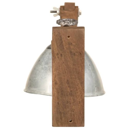 Стенни лампа, 25 W, винтидж, сребриста, E27