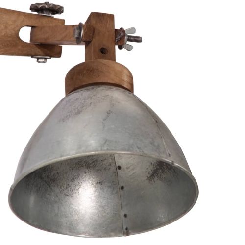 Стенни лампа, 25 W, винтидж, сребриста, E27