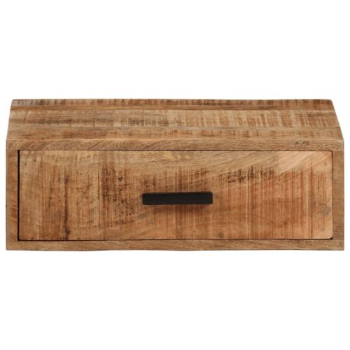 Стенно нощно шкафче 40x30x13,5 см масивно мангово дърво