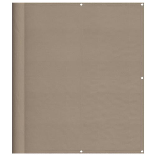 Балконски параван таупе 120x700 см 100% полиестер оксфорд