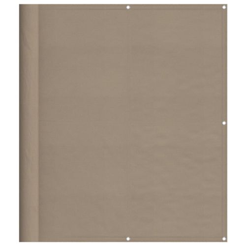 Балконски параван таупе 120x800 см 100% полиестер оксфорд